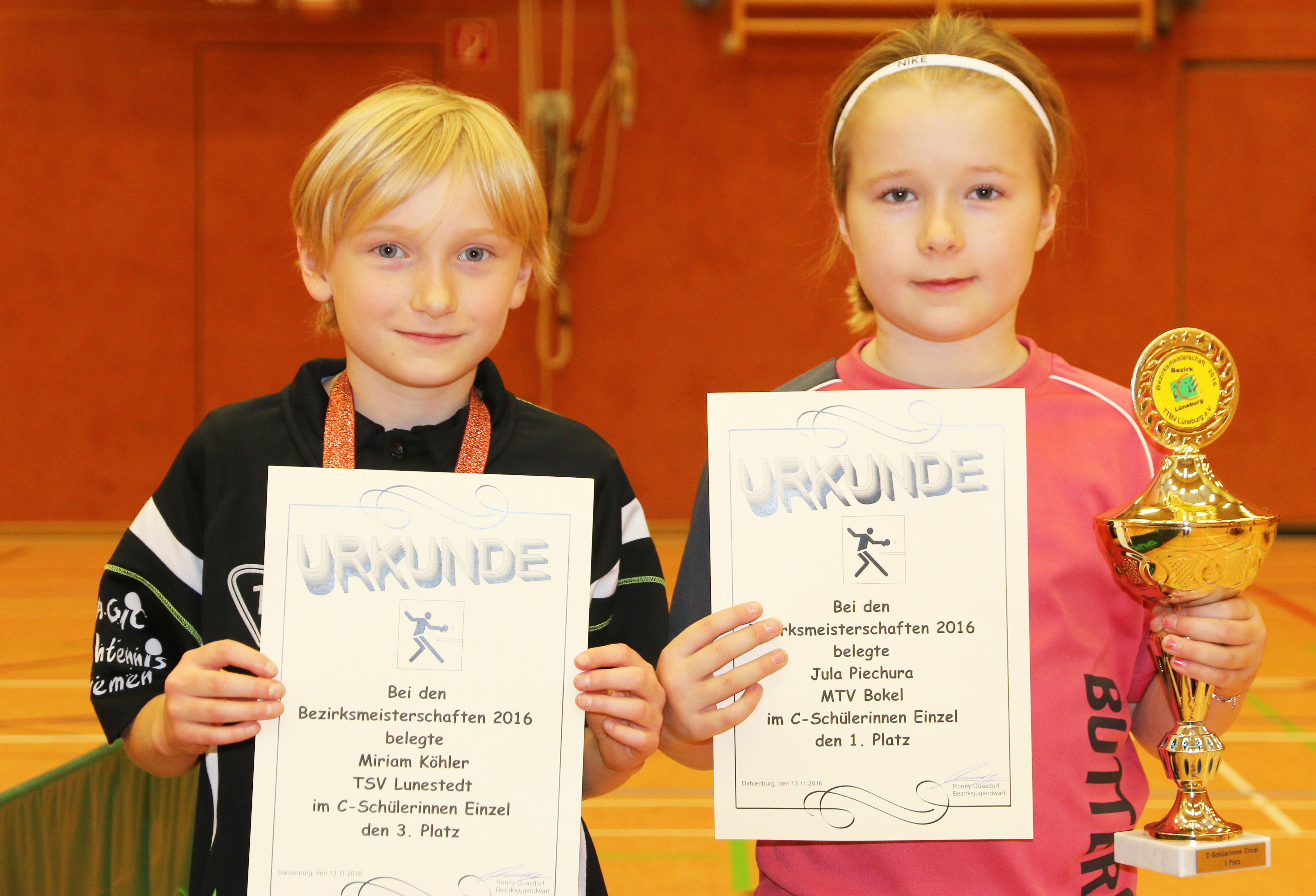 Sch�lerinnen C Siegerehrung