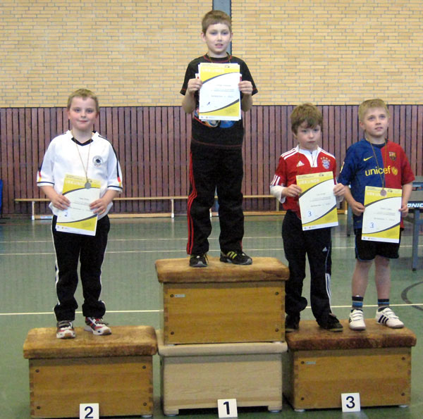 Foto Siegerehrung KM Minis AK 1
