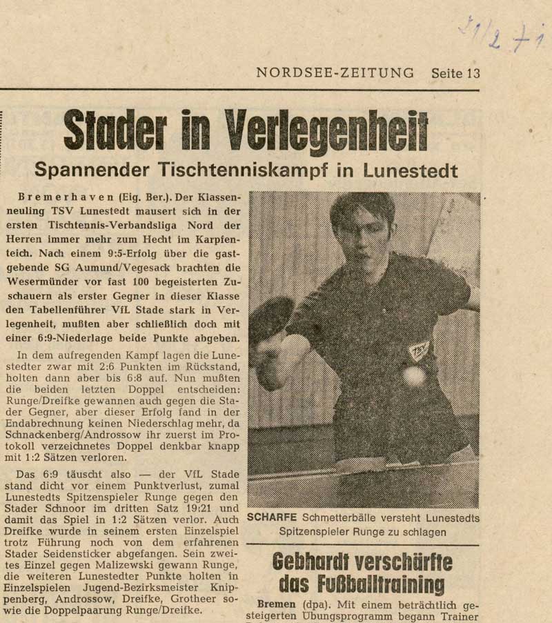 Zeitungsbericht 21.02.1971