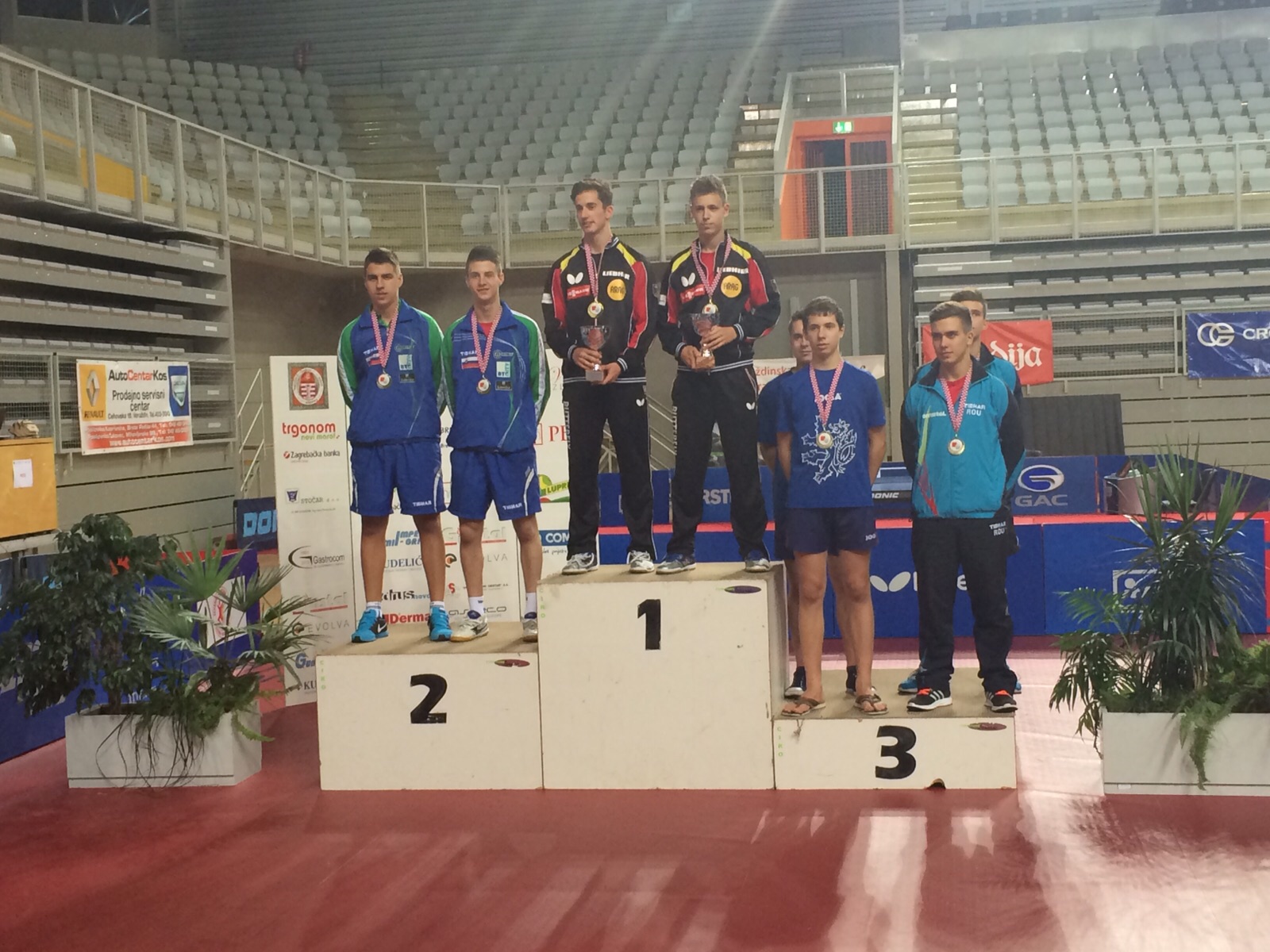 Croatia Open Doppel Siegerehrung