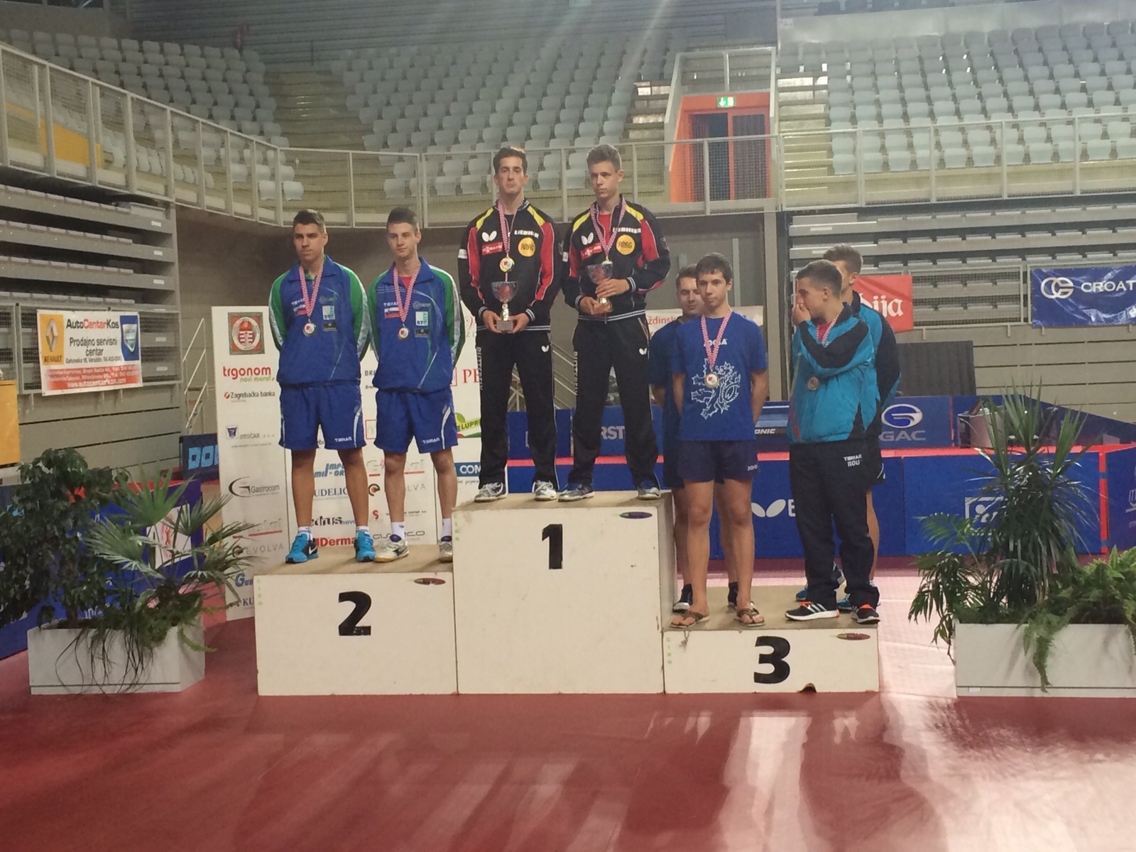 Croatia Open Doppel Siegerehrung